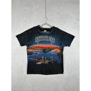 Vintage 1990 Grateful Dead San Francisco Brooklyn Bridge 90s AOP Tour T Shirt XL